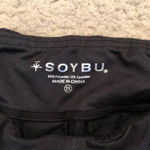 Soybu Pants - Black ruched leggings Soybu Pants - Black ruched leggings